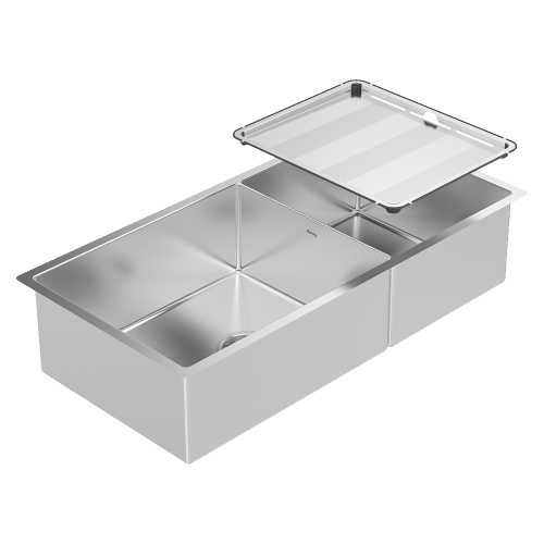 Abey Piazza 1 and 3/4 Double Bowl Kitchen Sink