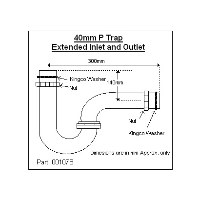 EH Dark P-Trap Bottle Trap