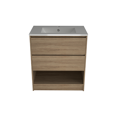 Timberline Kansas 750mm Floor Standing Vanity with Alpha Ceramic Top