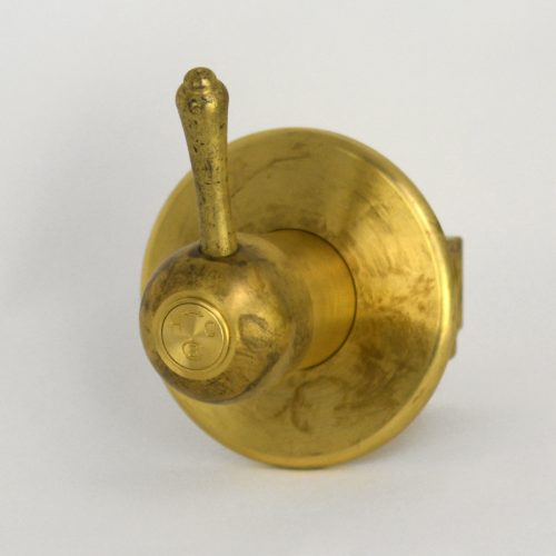 CB Ideal Roulette Lever Wall Mixer - Raw Brass