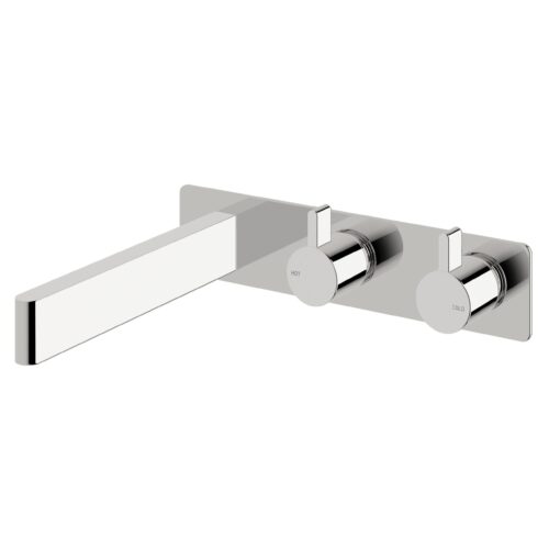 Sussex Calibre Wall Bath Set with Backplate with 200mm