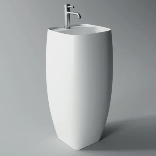 Studio Bagno Nur Freestanding Column Basin with 1 Taphole