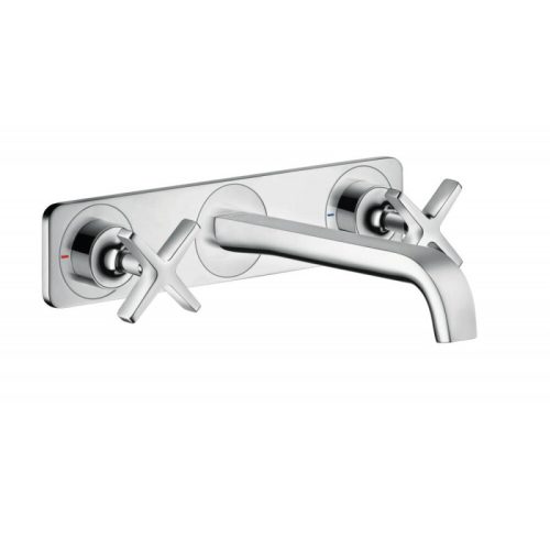 Axor Citterio E Wall Basin Set with Cross Handles
