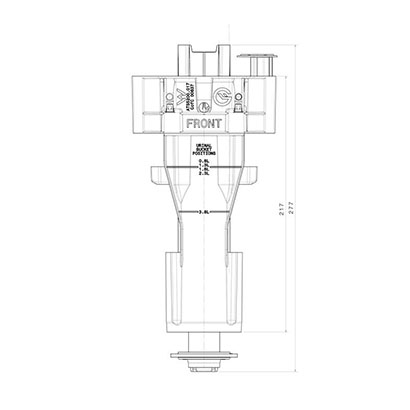 Caroma Invisi 2 Urinal Outlet Valve Assembly - Image 3