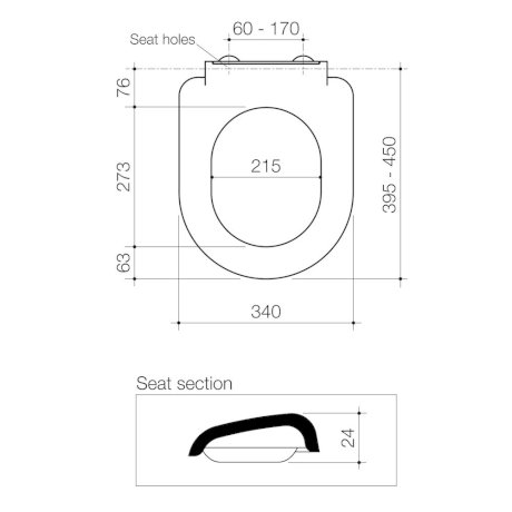 Caroma Xena Soft Close Seat for Caroma Luna Toilet - Image 5