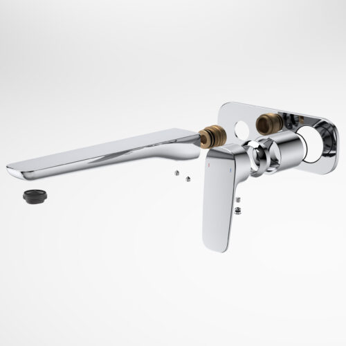 Contura II Wall Basin/Bath Mixer 220mm - Trim Kit