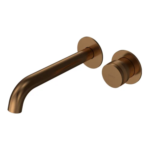 Parisi Todo II Wall Mixer with 190mm Curved Spout - Bronze