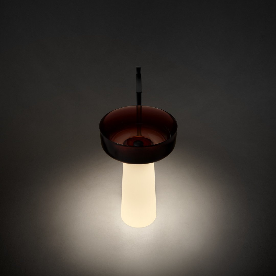 Antonio Lupi Albume12 Cristalmood Pedestal Basin with LED Light - Image 4