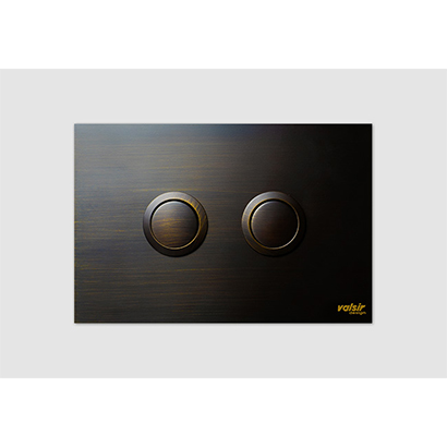 Valsir Inox Toilet Push Plate - Antique Bronze