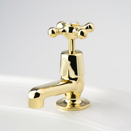Roulette Pillarcock Tap - NT Pattern - Polished Brass