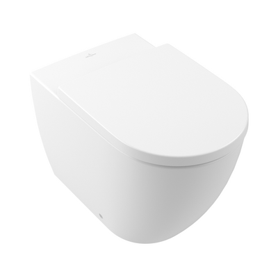 Villeroy & Boch Subway 3.0 Wall Faced Toilet CeramicPlus & Argent 80 In Wall Cistern