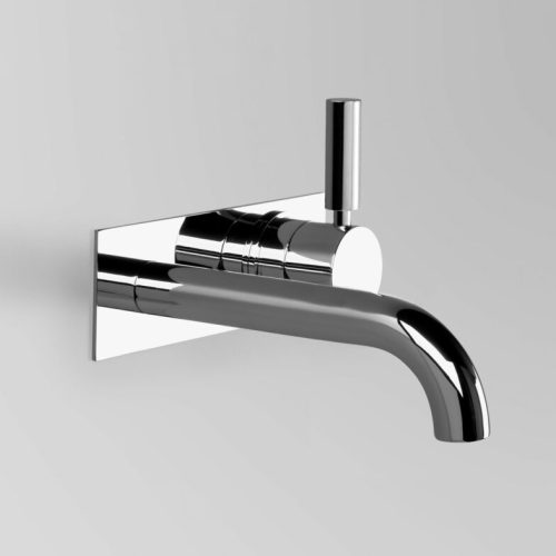 Astra Walker Icon + Lever Wall Set with 250mm Spout on Backplate