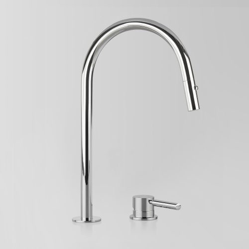 Astra Walker Icon + Lever Kitchen Set with Pull Out Dual Spray