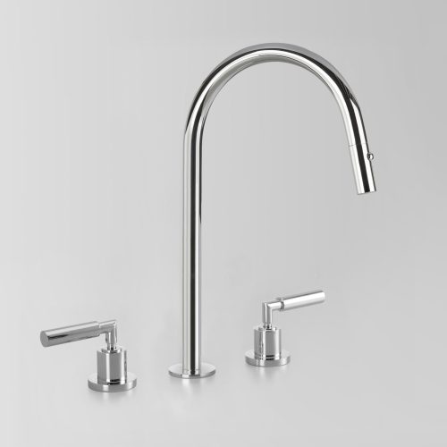 Astra Walker Icon + Lever Kitchen Tapset with Pull Out Dual Spray