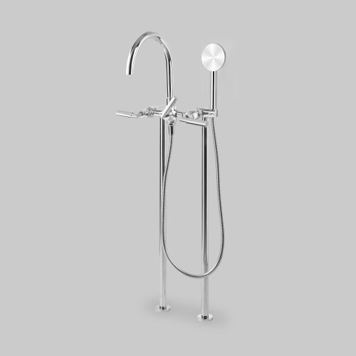 Astra Walker Icon + Lever Bath mixer with Single-function hand shower Floor mount