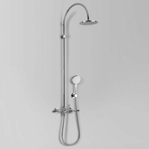 Astra Walker Icon + Lever Exposed Shower Set with 200mm Rose & Multi-Function Hand Shower