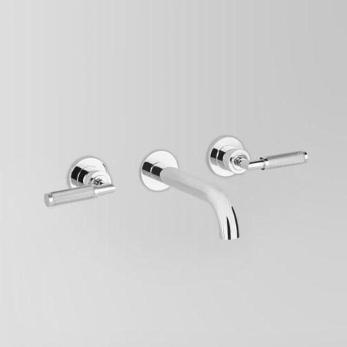 Astra Walker Icon + Lever Knurled Wall Set with 250mm spout