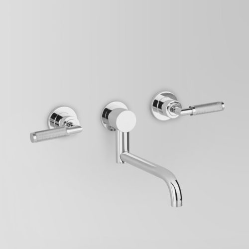 Astra Walker Icon + Lever Knurled Wall Set with 200mm swivel spout