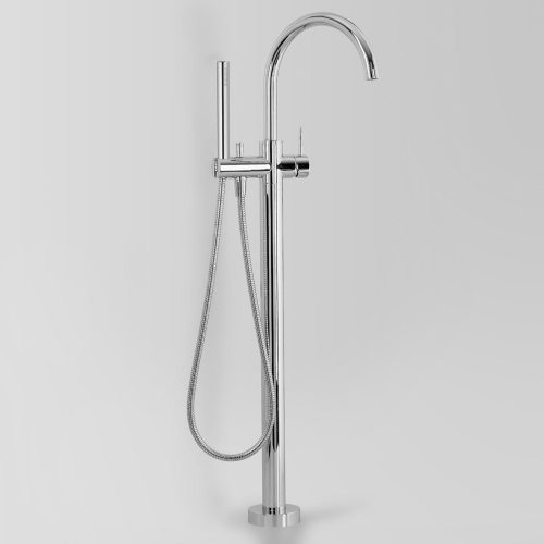 Astra Walker Icon Freestanding Bath Mixer with 242mm Swivel Spout & Hand Shower