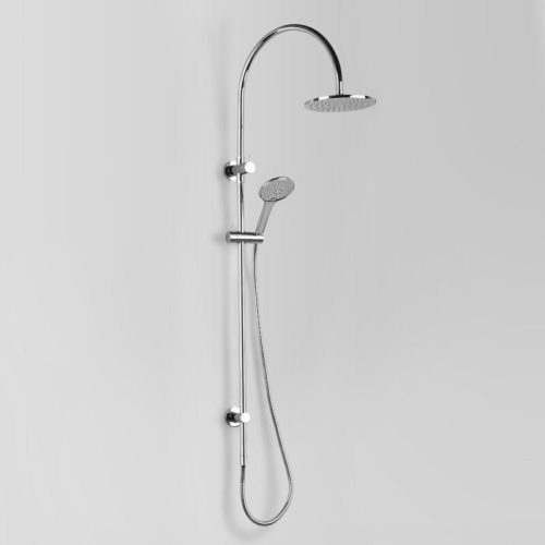 Astra Walker Icon Exposed Shower with 200mm Rose & Multi-Function Hand Shower & Integrated Diverter