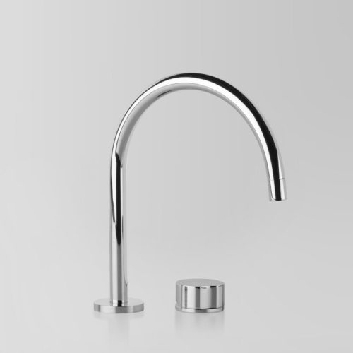 Astra Walker Assemble Hob Set with Volume Control Mixer 200mm, Gooseneck Swivel Spout