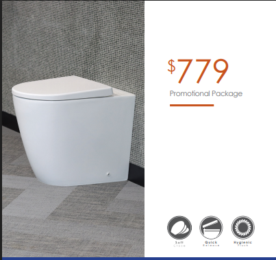 Argent Grace Wall Faced Toilet Package