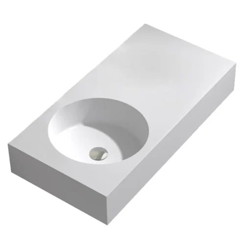 Parisi Rotondo 900 Basin Left Hand Bowl with Overflow