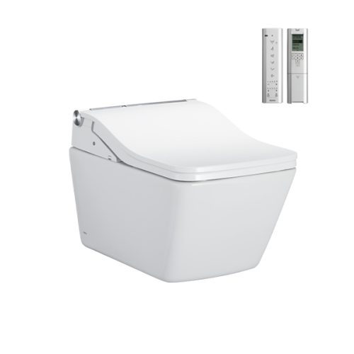 TOTO Wall Hung Toilet with Washlet SW and Auto Flushing Cistern