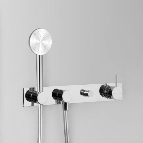 Wall Mixer Set with Single-Function Hand Shower & Diverter on Backplate - Astra Walker - Sydney