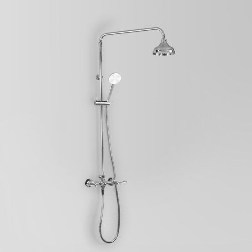 Astra Walker Olde English Shower Set w/ 150mm shower head & Single-Function Handpiece on wall bracket