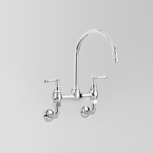 Astra Walker Olde English Wall Mounted Kitchen Set with 200mm Swivel Spout