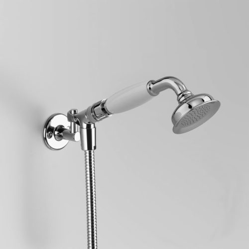 Astra Walker Olde English Hand Shower with White Porcelain Handpiece