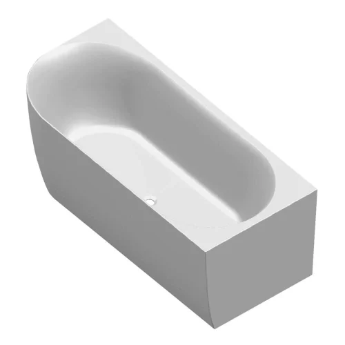 Parisi Ellisse 1700 Wall Faced Freestanding Bath (Left Hand Curve)