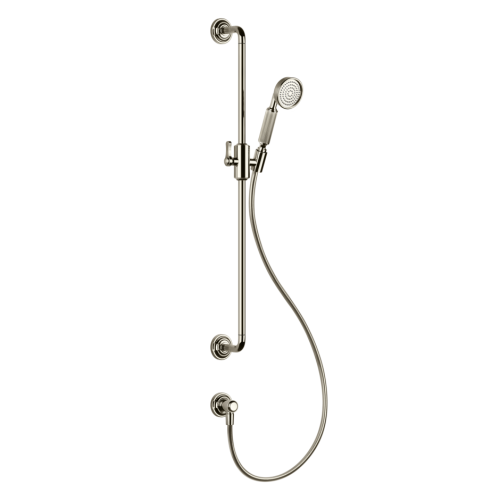 Gessi Venti20 Sliding rail with antilimestone handshower, 1,50 m flexible hose and water outlet
