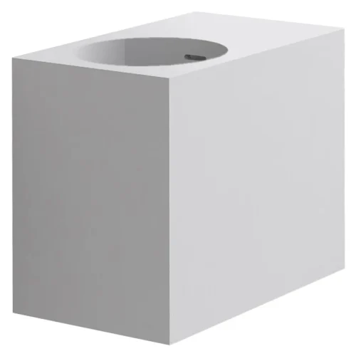 Parisi Rotondo 470 Basin Deep Left Hand Bowl with Overflow