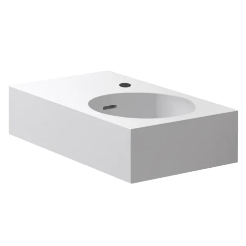 Parisi Rotondo 470 Basin Right Hand Bowl with Overflow