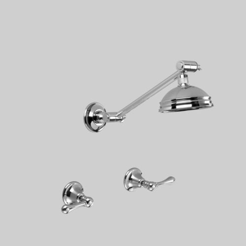 Astra Walker Olde English Shower Set with adjustable arm & 100mm Rose