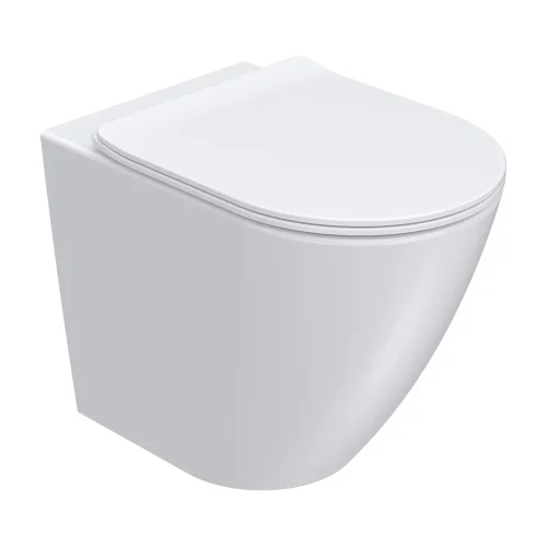 Ellisse II Wall Faced Pan Rimless (including Soft Close Seat)