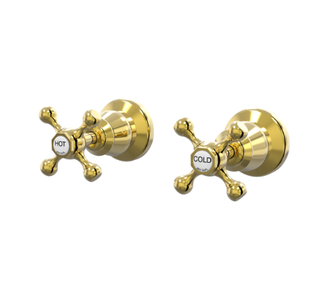 Tudor Top Assemblies Wall Pair Ceramic Disc - Gold