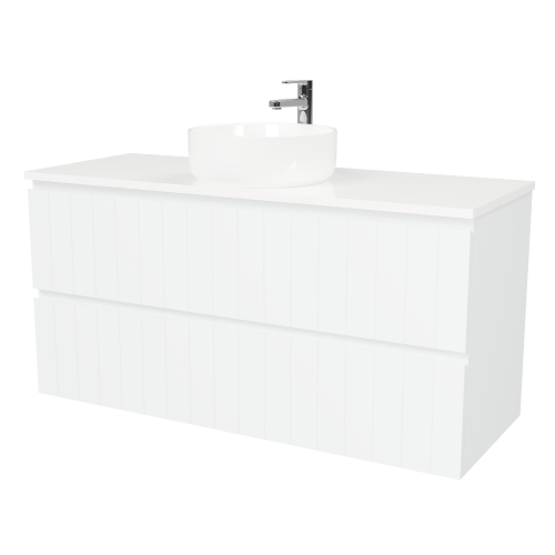 Timberline Henley 1200mm Wall Hung Vanity with Single Bowl