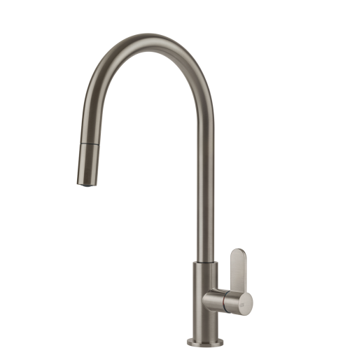 Gessi Acciaio Goose Neck Pull Out Mixer