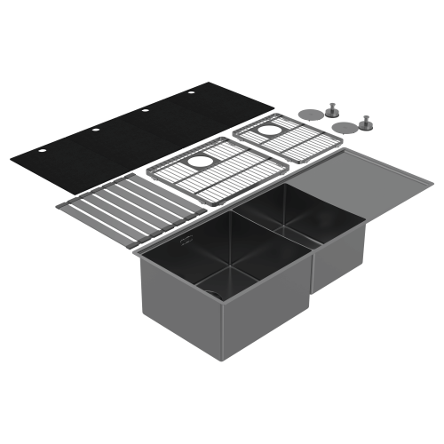 Abey Boutique Lugano One & One Quarter Drainer Left Hand Bowl