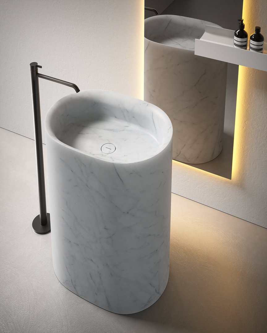 Antonio Lupi Nebula Marble Freestanding Basin - Image 2