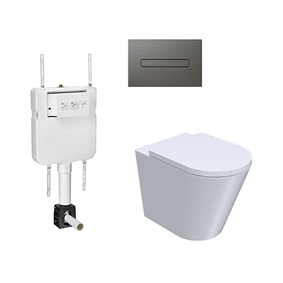 Parisi Linfa PN770 Rimless Floor Mount Package with Quasar Push Panel Fucile