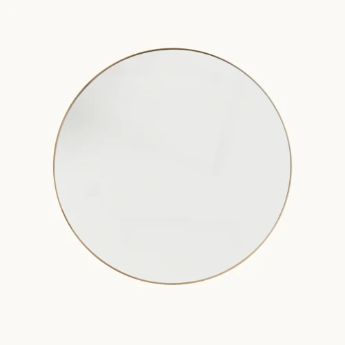 Bespoke Organic Brass Framed Round Mirror