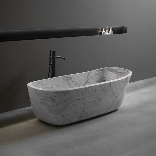 Antonio Lupi DAFNESTONE Oval Marble Bathtub