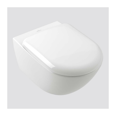Villeroy & Boch Antao TwistFlush Alpine White Wall Hung Package with Argent 80 Cistern