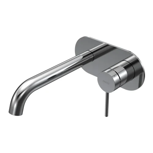 Parisi Envy II Wall Mixer with 190mm Spout on Elliptical Plate
