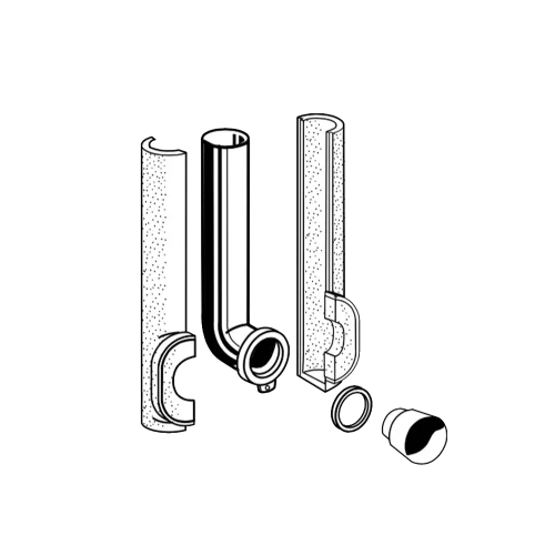 Valsir Tropea 3 Vertical Flush Pipe Kit