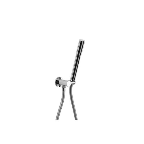 City Plus Handshower with Hose on Adjustable Wall Holder - Weathered Brass